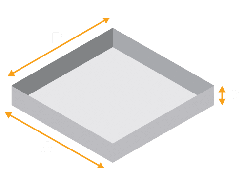 Slab measurement diagram